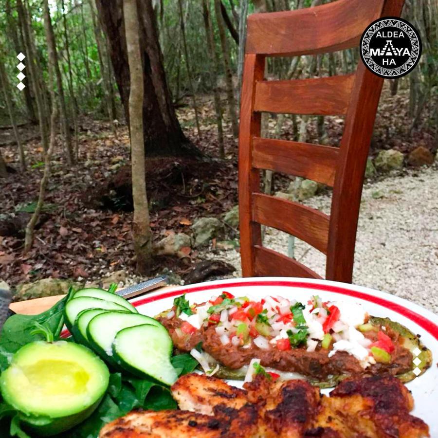 Aldea Maya-Ha Cabanas Con Cenotes Puerto Morelos Εξωτερικό φωτογραφία